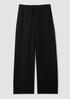 Felted Wool Jersey Wide-Leg Trouser
