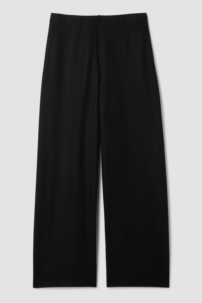 Felted Wool Jersey Wide-Leg Trouser Felted Wool Jersey Wide-Leg Trouser