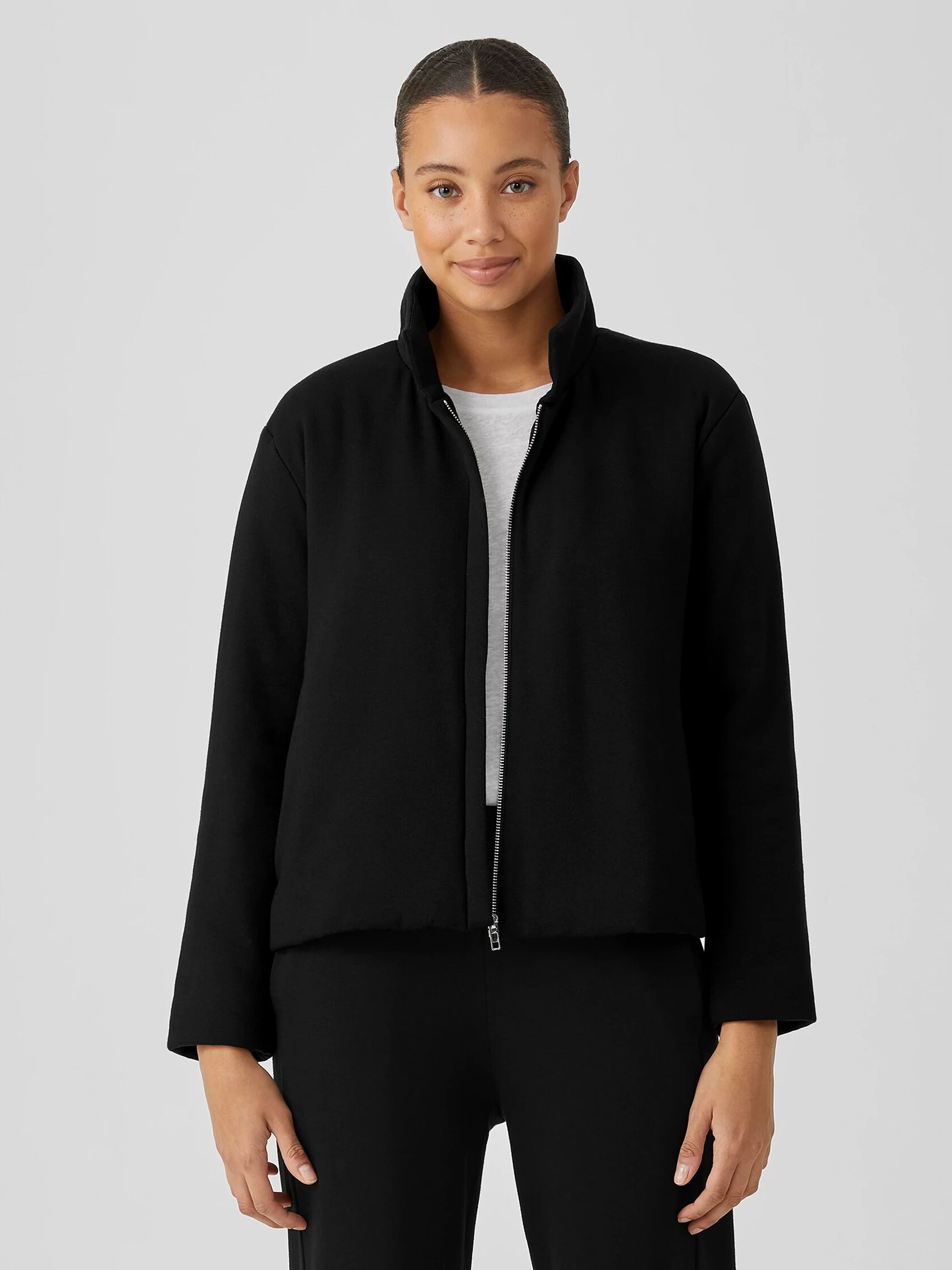 Cozy Brushed Terry Hug Padded Jacket