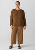 Peruvian Organic Cotton Cord Crew Neck Top