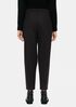 Soft Wool Flannel Tapered Ankle Pant