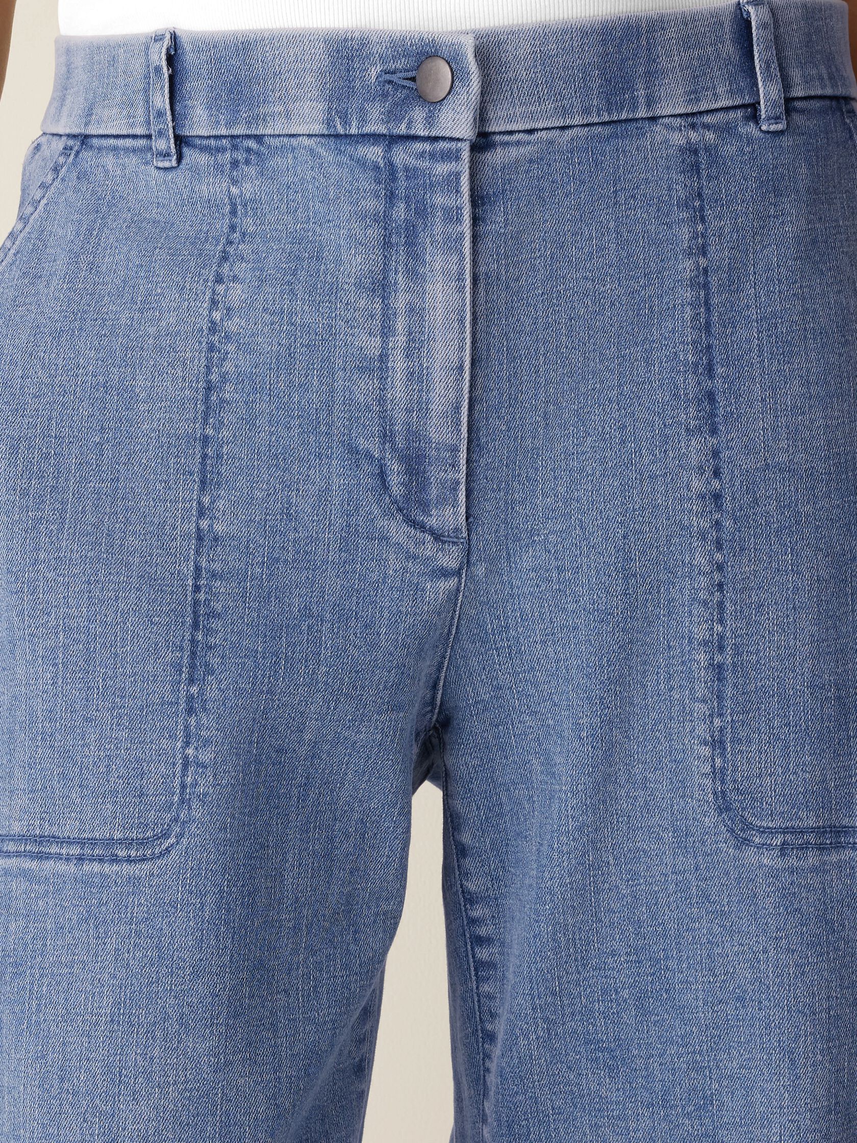 Cotton Stretch Denim Arch Pant