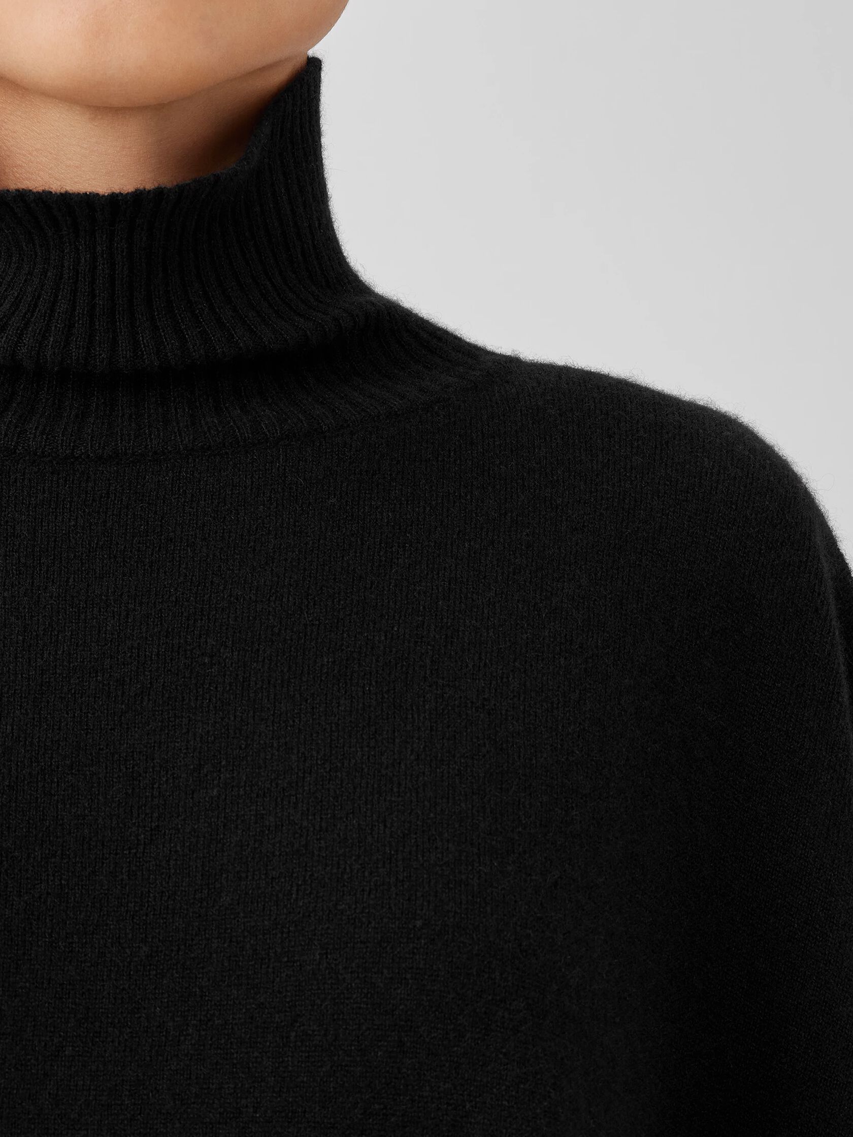 Italian Cashmere Turtleneck Poncho