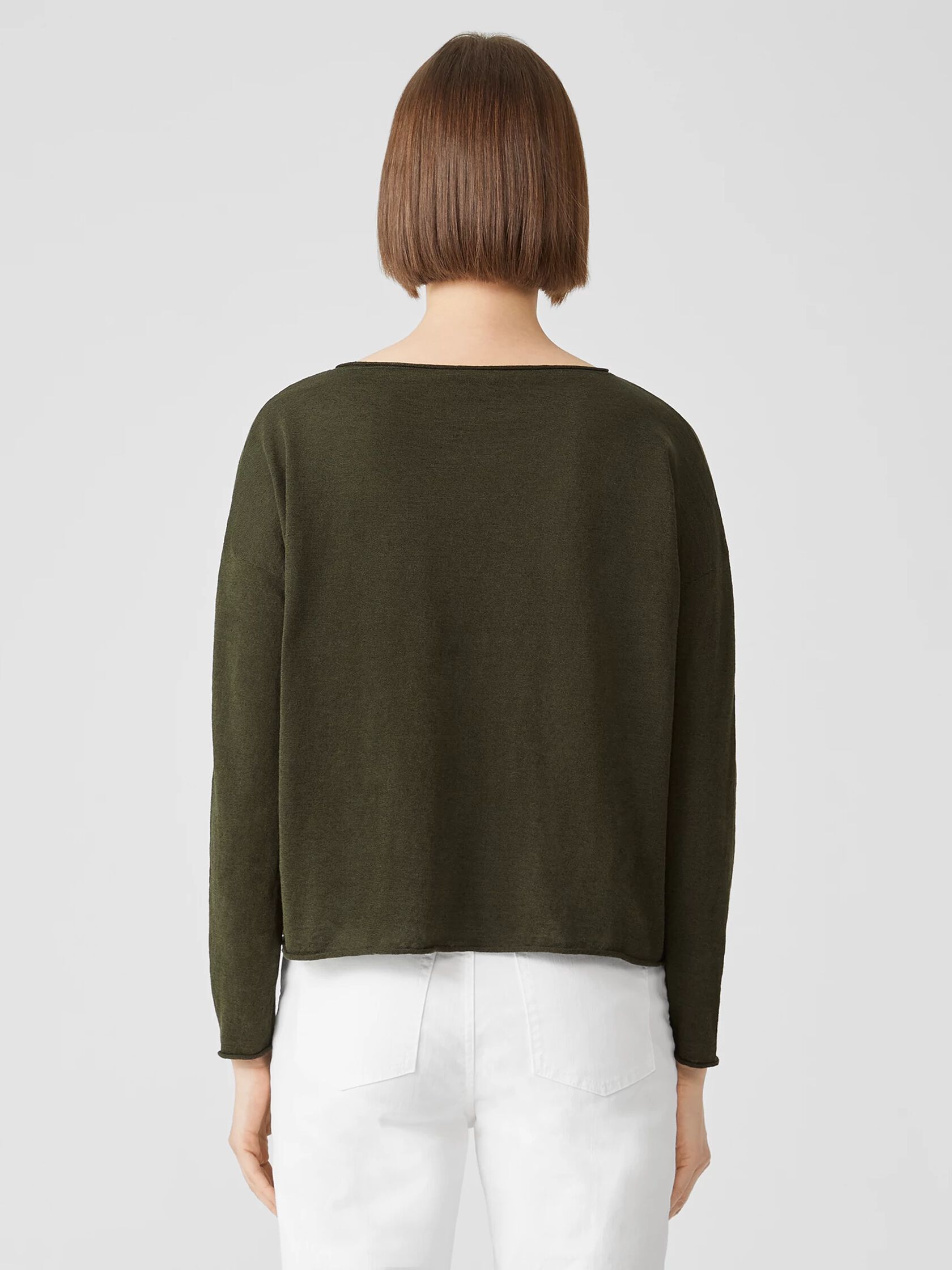 Organic Linen Cotton Jersey Box-Top