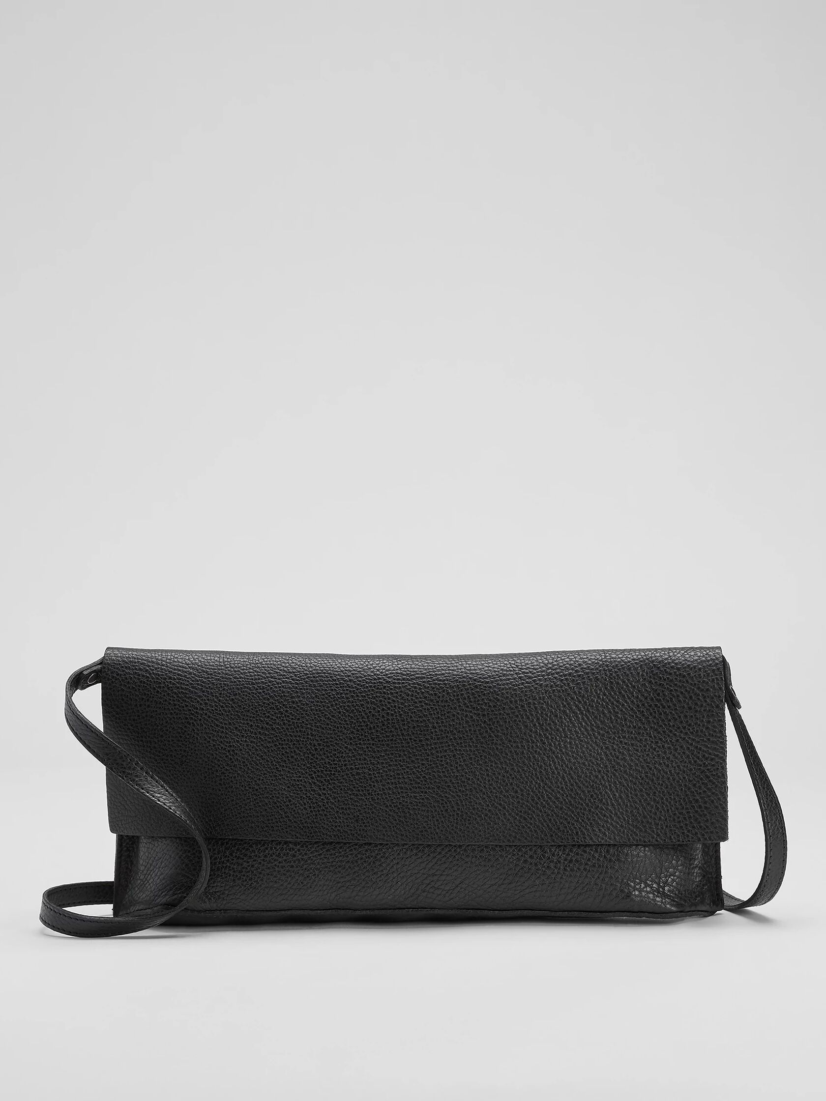 Grainy Italian Leather Convertible Crossbody Bag