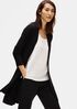 Organic Linen Crepe Stretch Long Cardigan