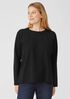 Washable Flex Ponte Crew Neck Top