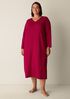 Organic Cotton Interlock V-Neck Sleep Dress