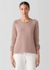 Peruvian Cotton Blend Crew Neck Top
