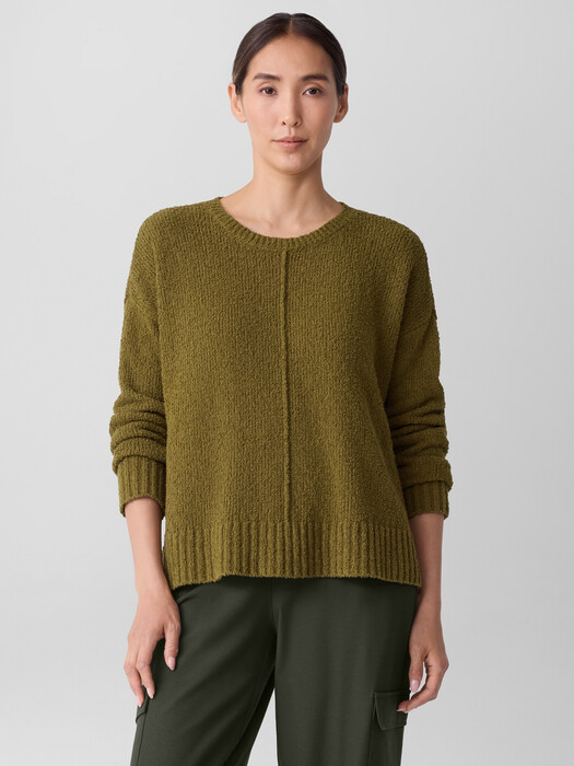 Cotton Fluff Crew Neck Top