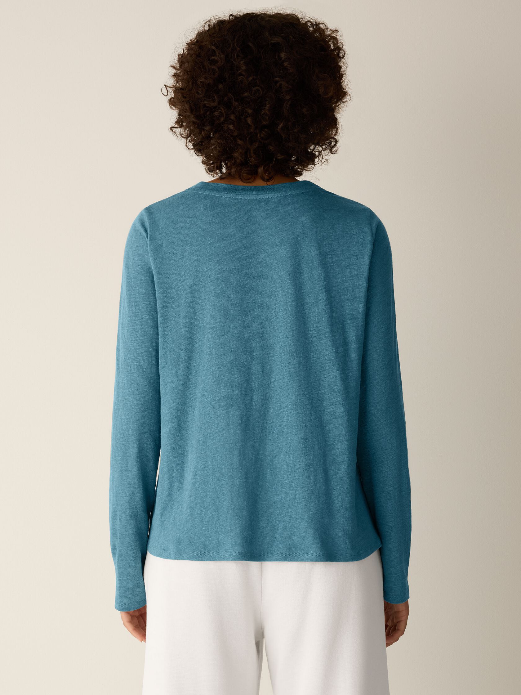 Organic Linen Jersey Long-Sleeve Tee