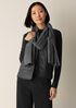 Wool Cotton Check Scarf