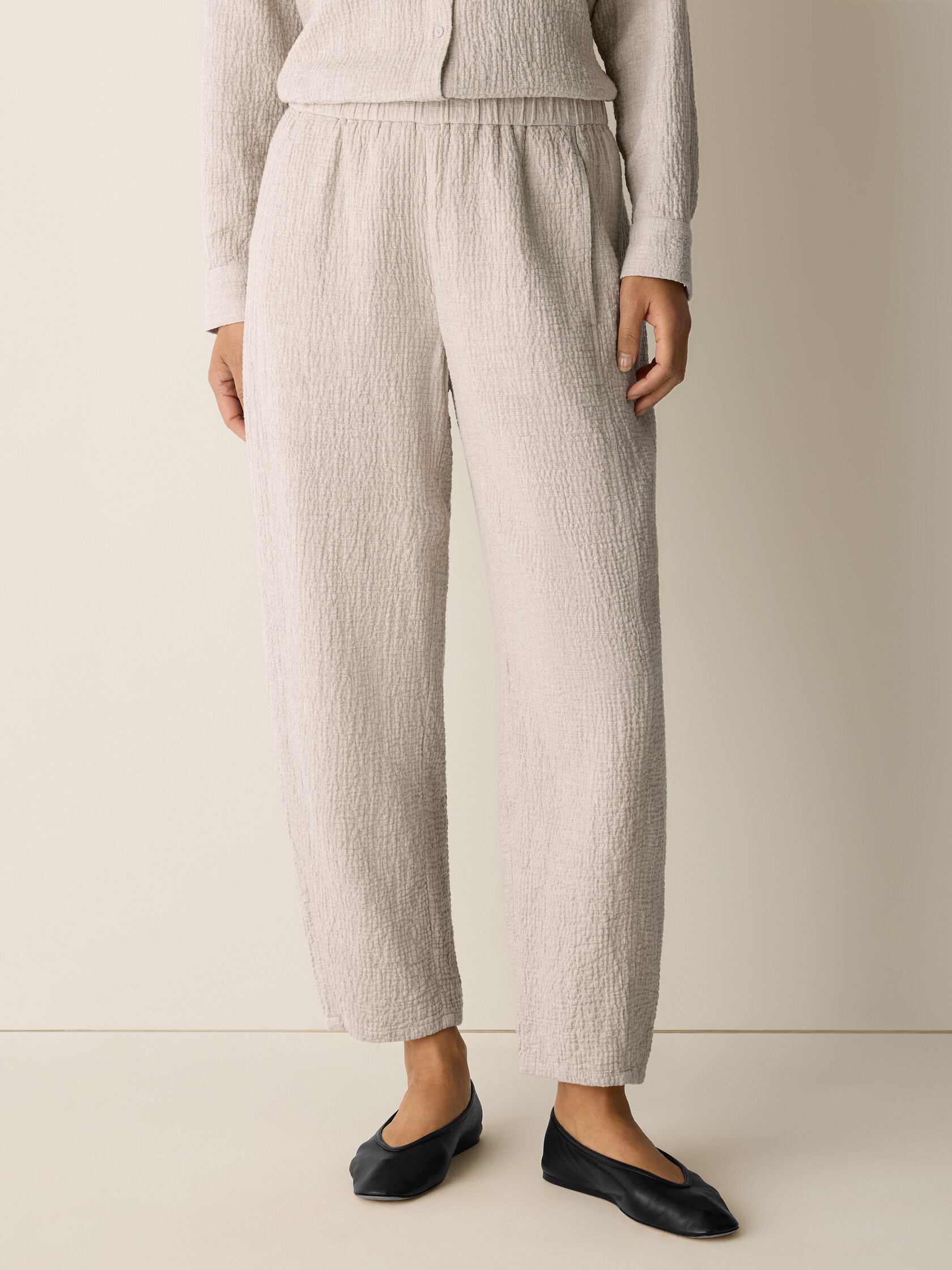 Organic Cotton Doubleweave Lantern Pant