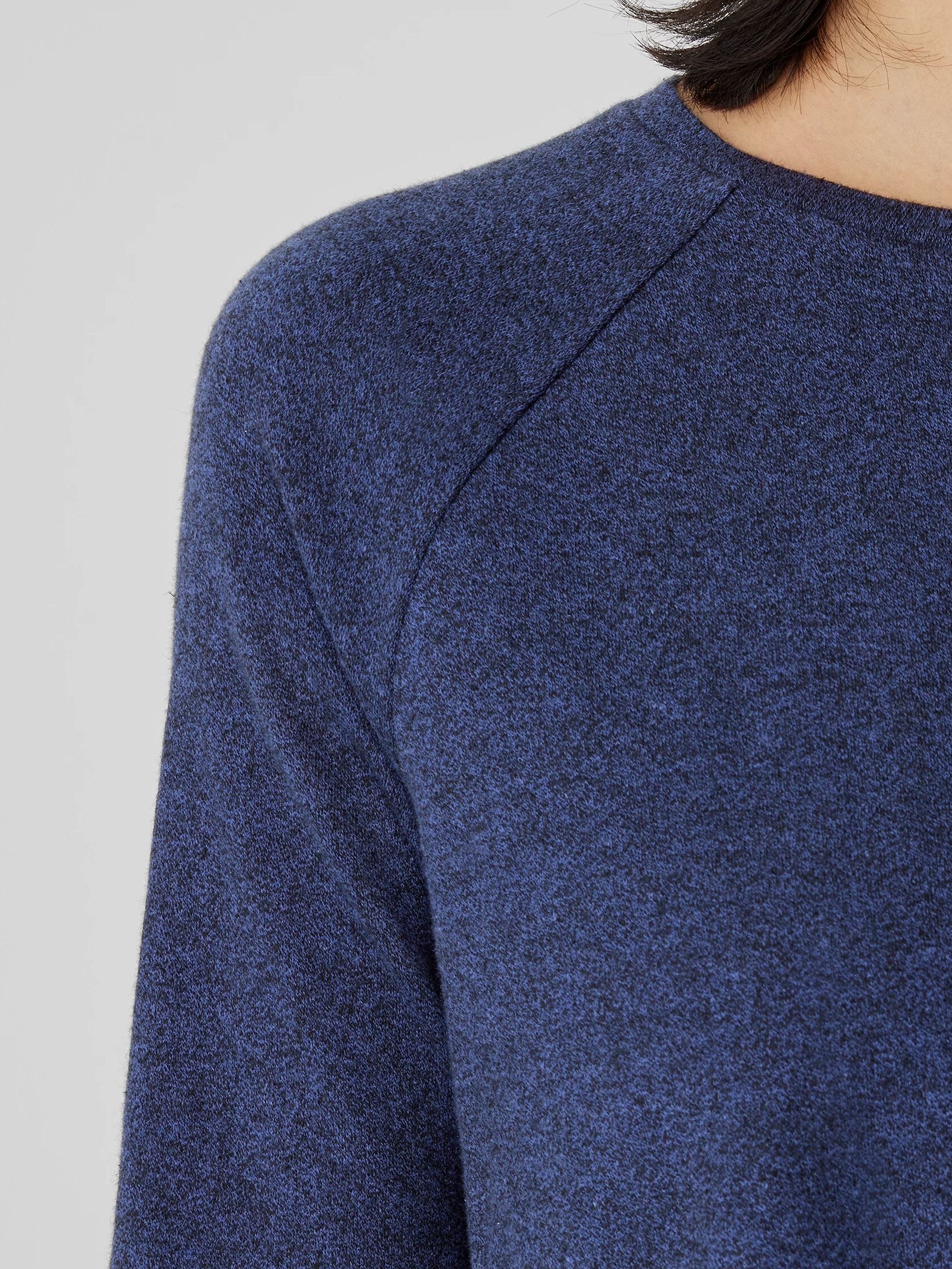 Cotton Hemp Melange Crew Neck Top