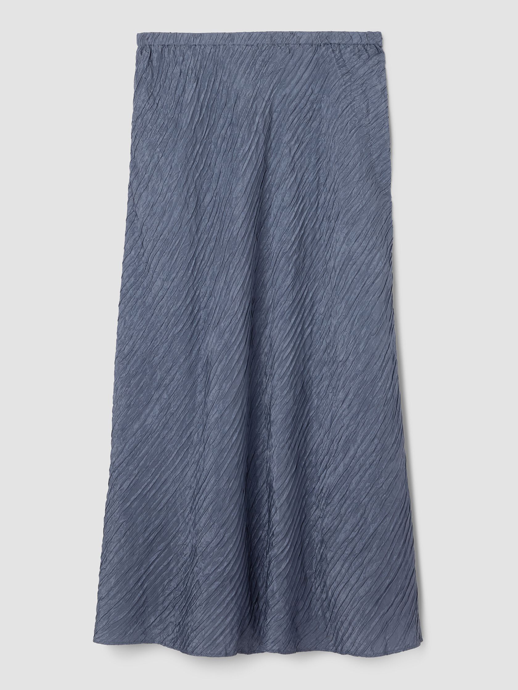 Textured Silk Jacquard Bias Skirt