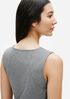 Heathered Organic Cotton Stretch Lantern Dress
