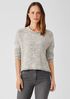 Peruvian Organic Cotton Crimp Crew Neck Top