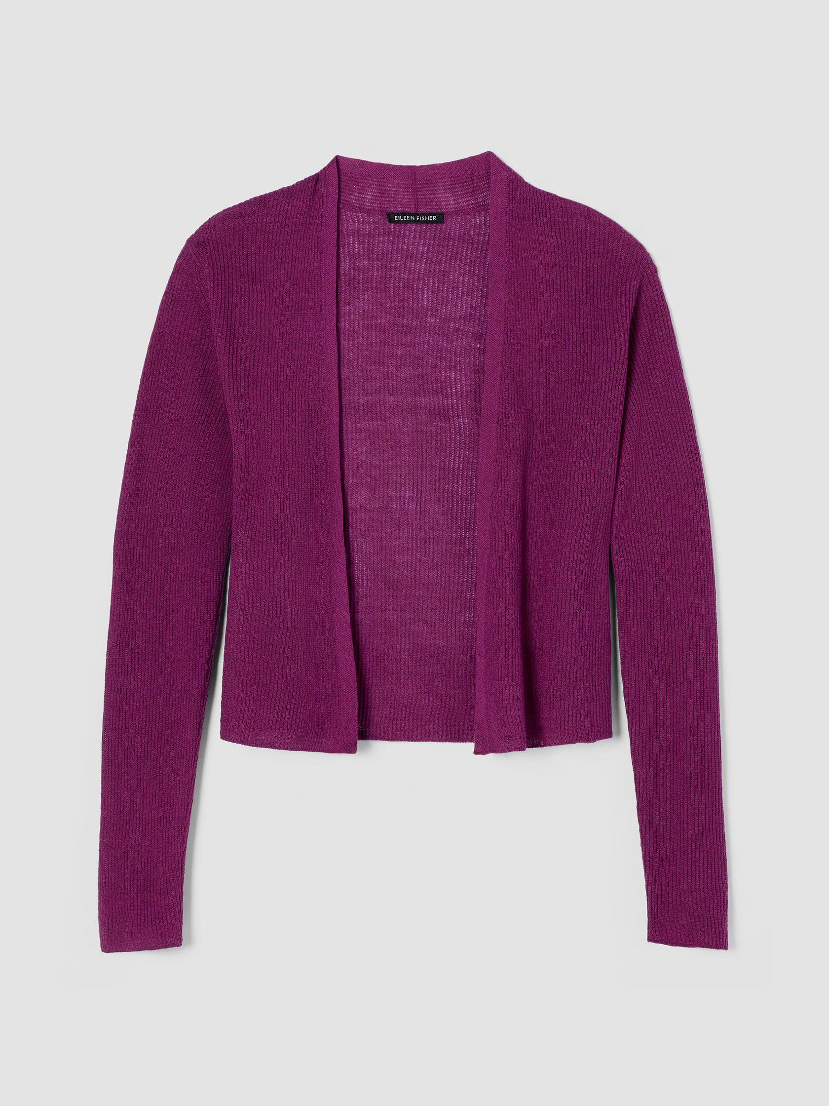 Organic Linen Cotton Cropped Cardigan