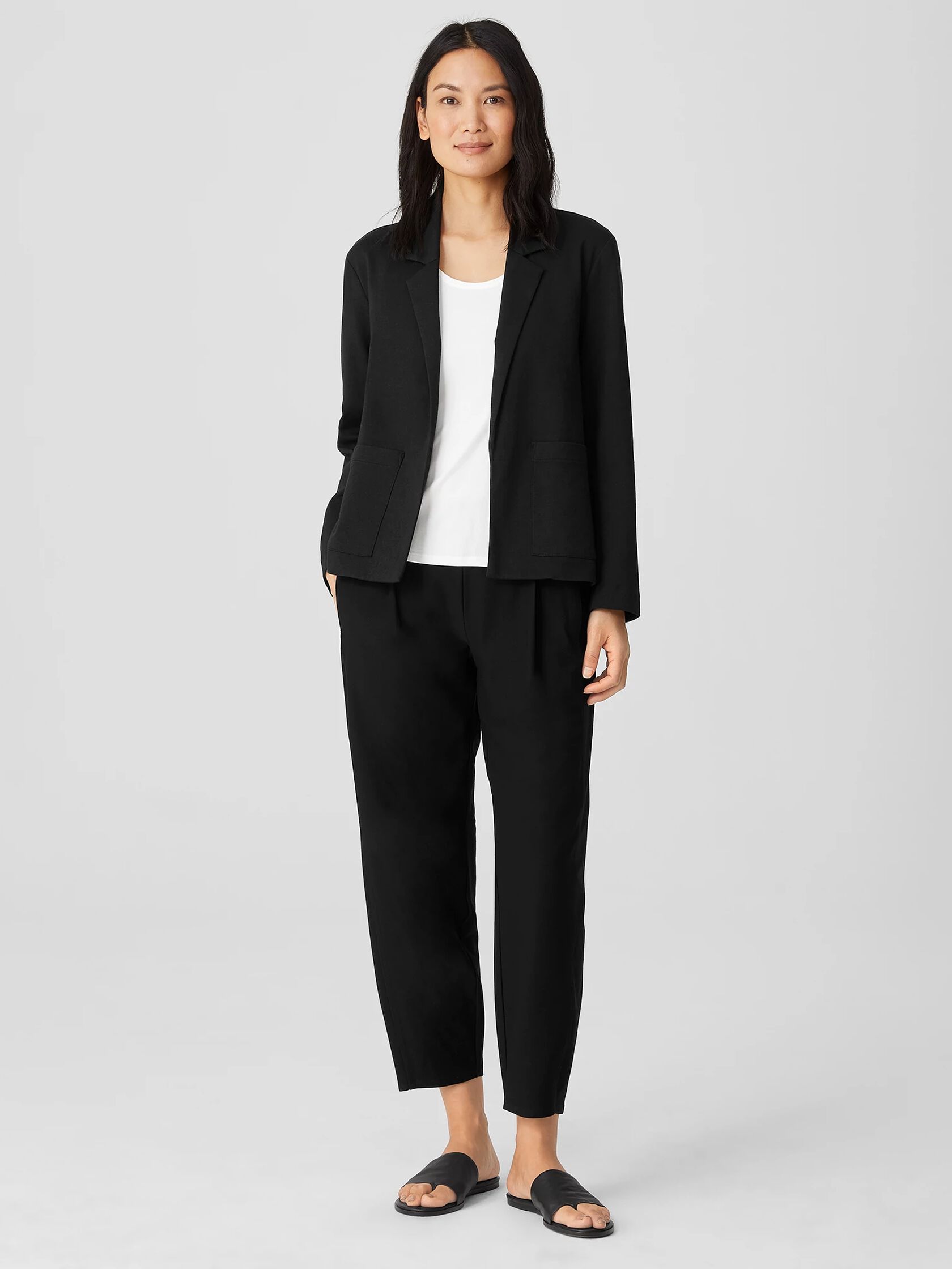 Cotton Ponte Blazer