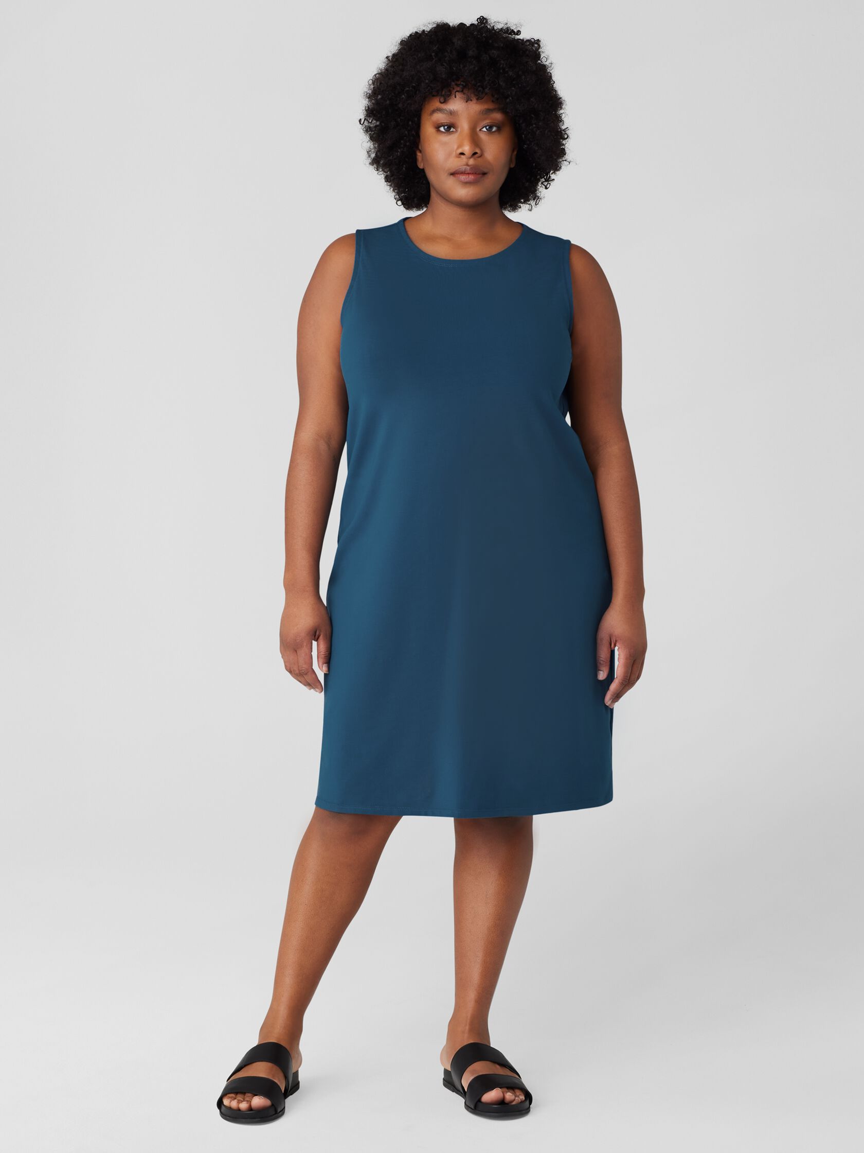 Pima Cotton Stretch Jersey Tank Dress