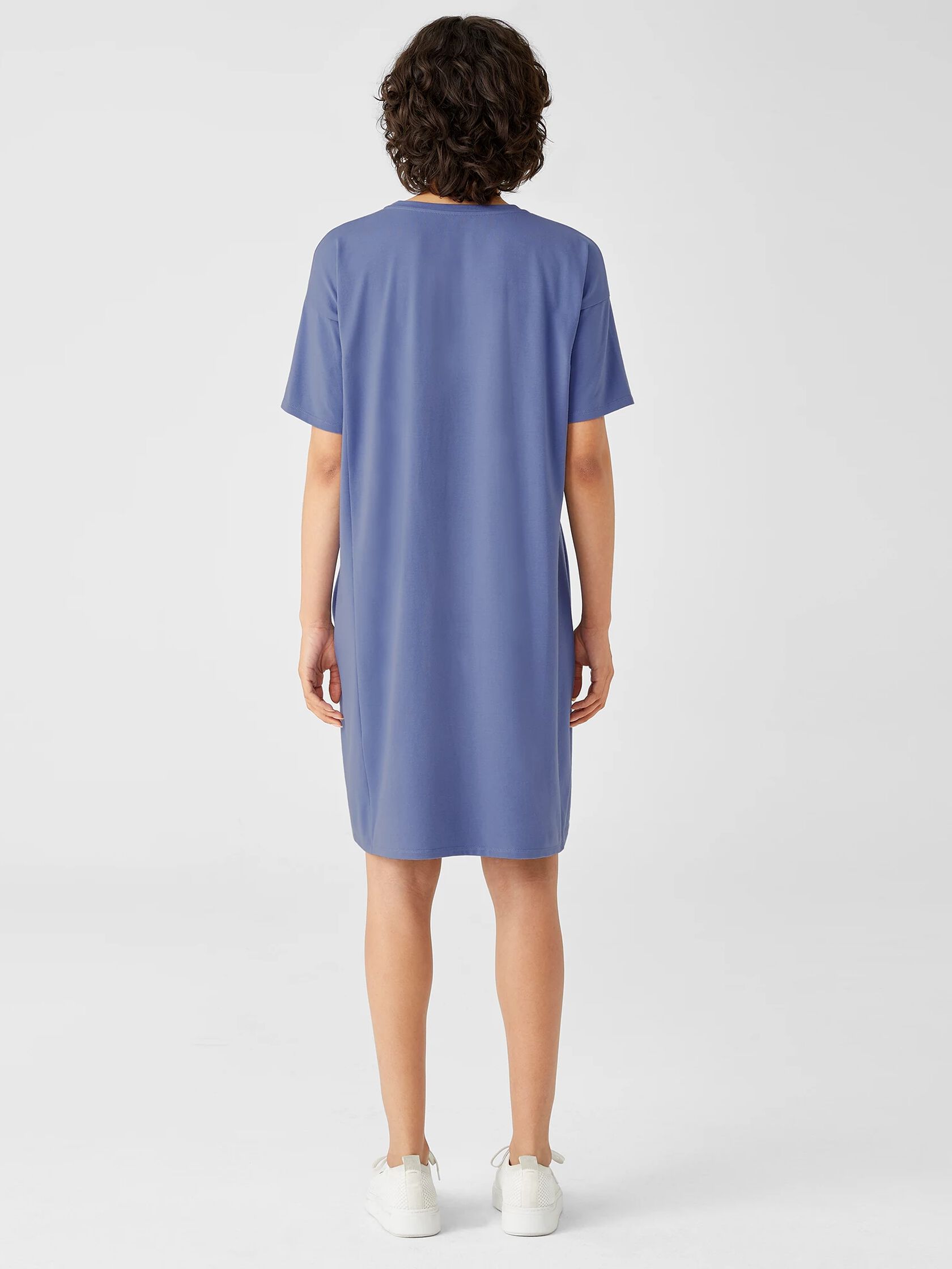 Traceable Cotton Jersey Dress | EILEEN FISHER