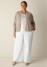 Organic Linen Cotton Cropped Cardigan