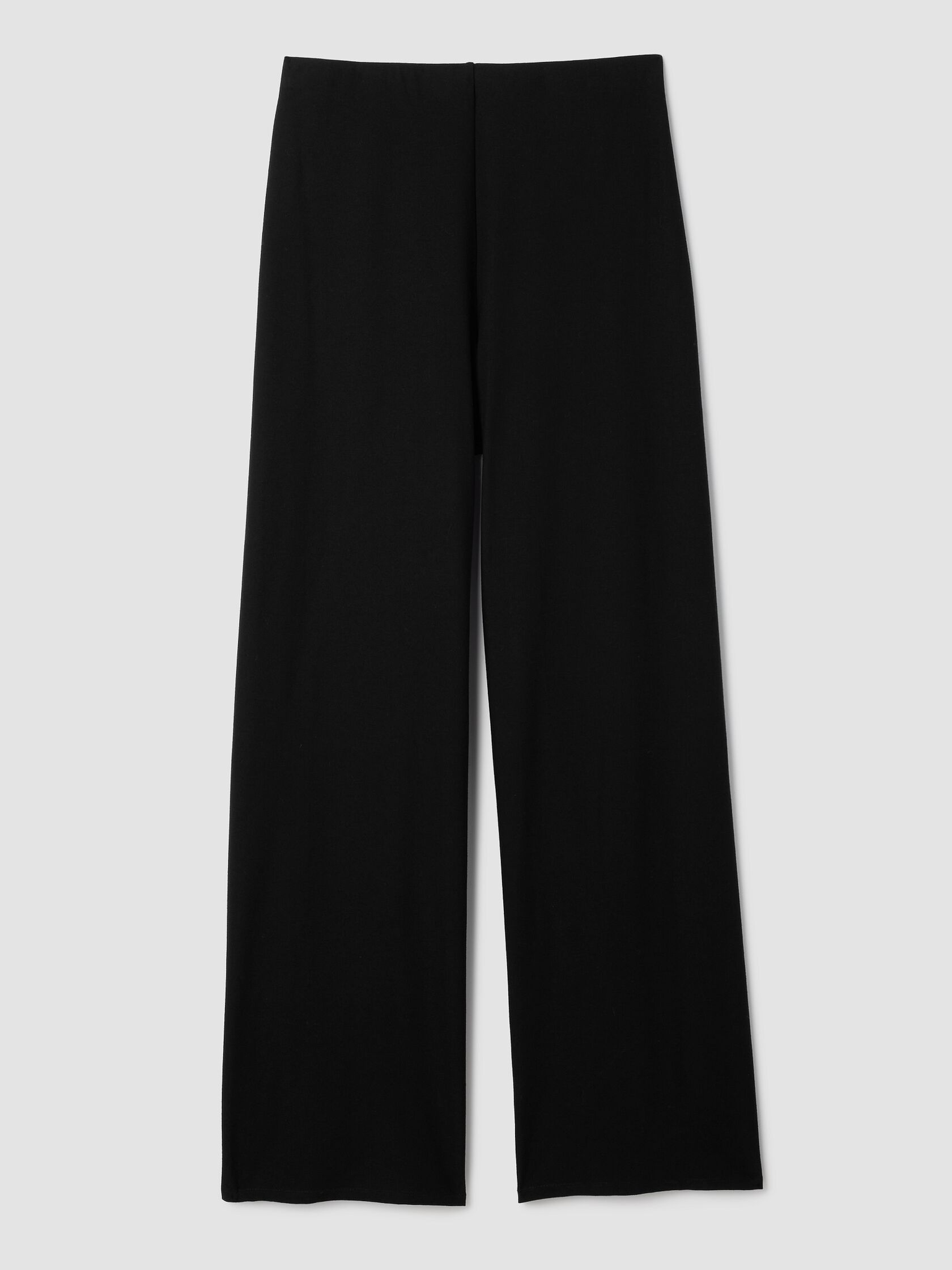 Washable Stretch Crepe Wide-Leg Pant
