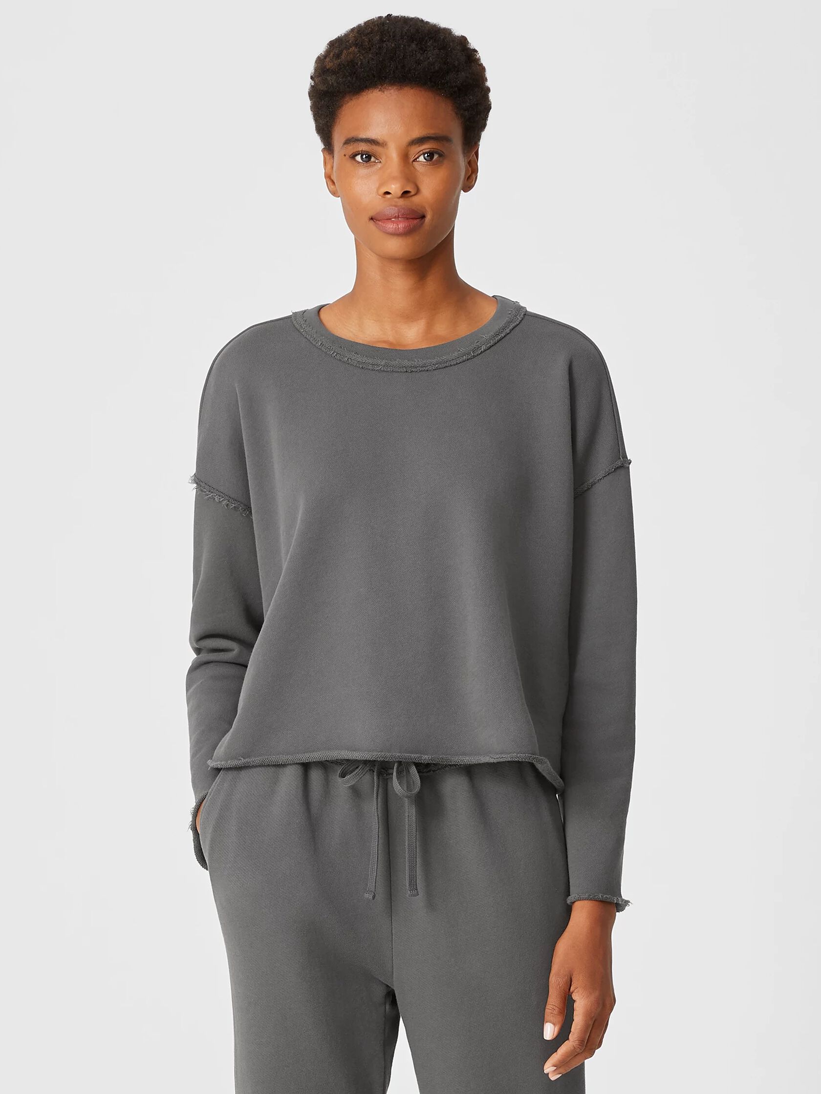 Organic Cotton French Terry Box-Top