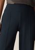 Washable Stretch Crepe Pintuck Wide Pant