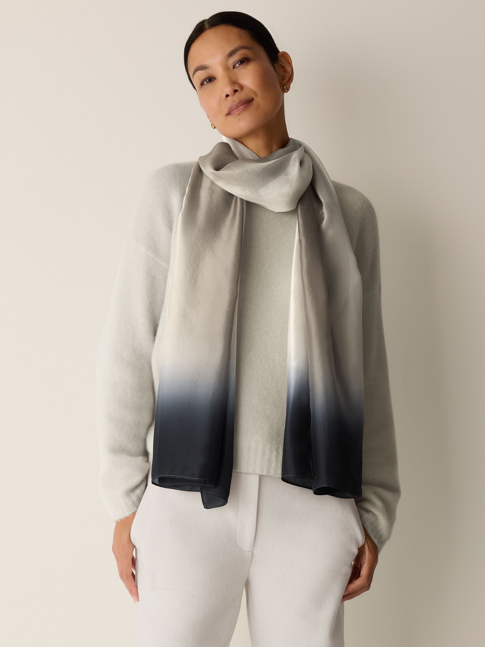 Watercolor Organic Silk Scarf