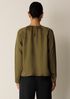 Smooth Satin Shimmer Round Neck Top