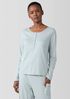 Organic Cotton Interlock Henley Sleep Top