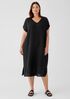 Organic Cotton Gauze V-Neck Dress