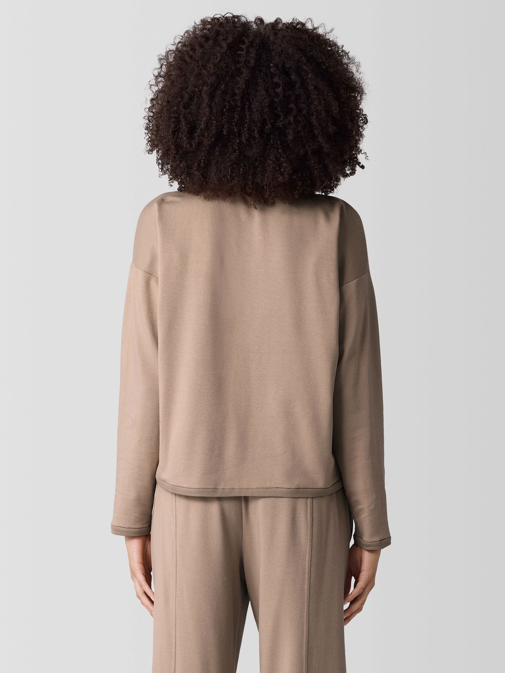 Cozy Brushed Terry Hug Box-Top