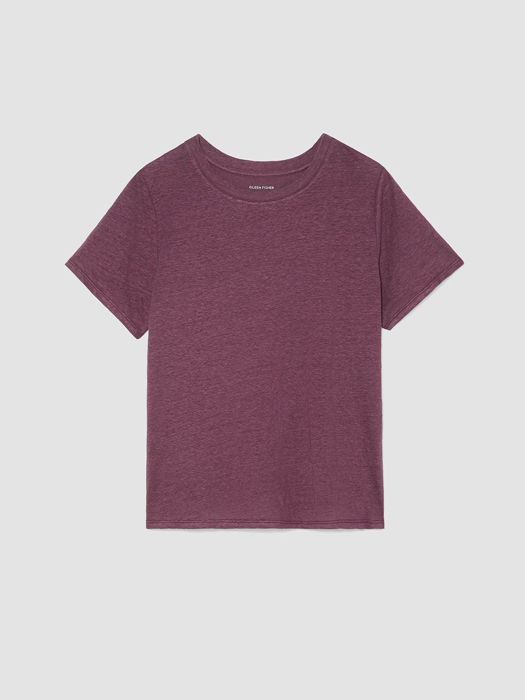 Organic Linen Jersey Crew Neck Tee