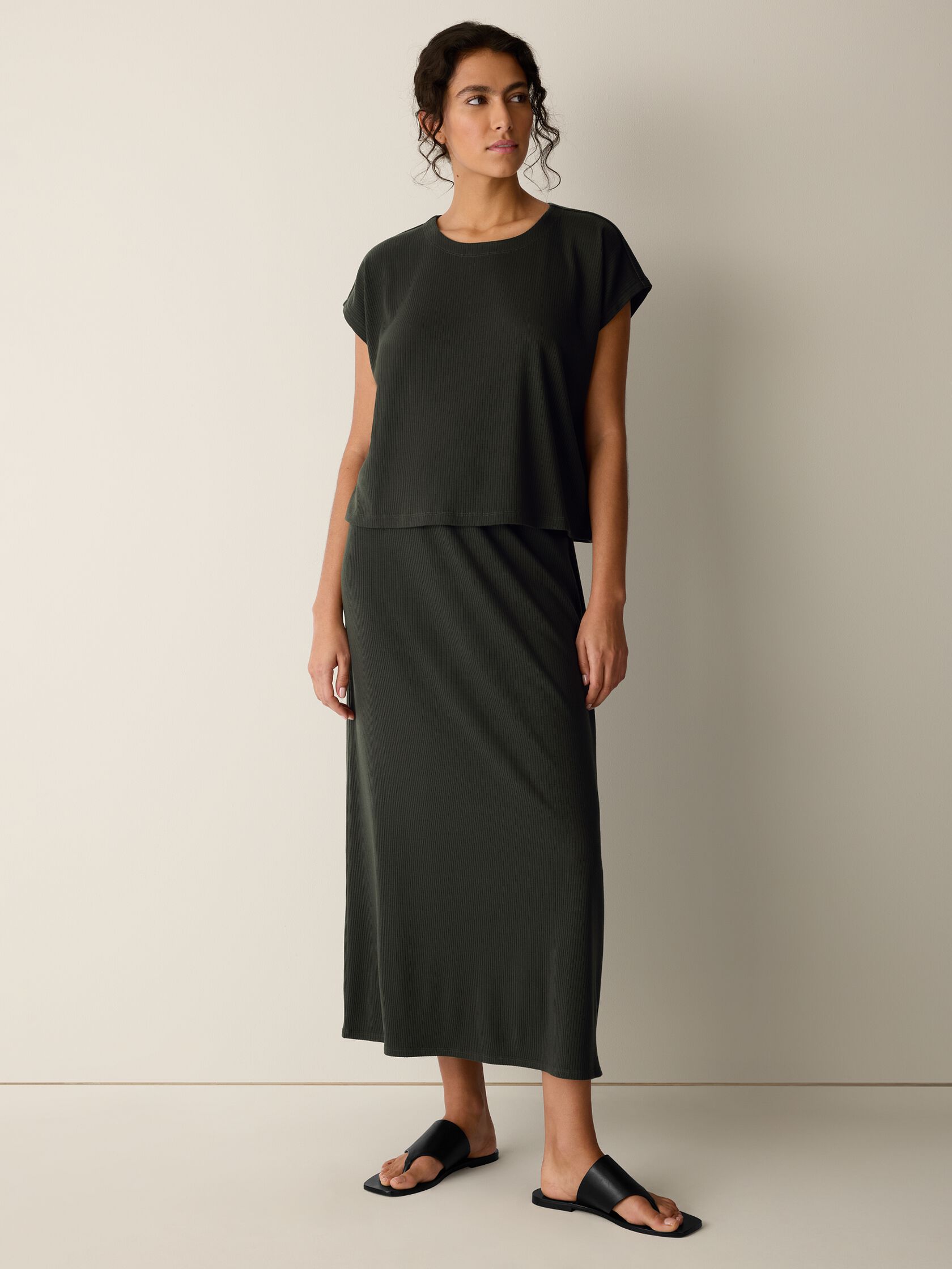 Ribbed Knit Skirt