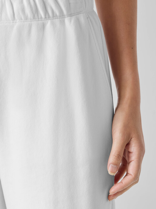 Organic Cotton French Terry Straight Pant