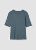 Organic Cotton Stretch Rib Crew Neck Tee