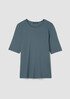 Organic Cotton Stretch Rib Crew Neck Tee
