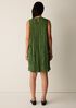 Crushed Silk Round Neck Dress