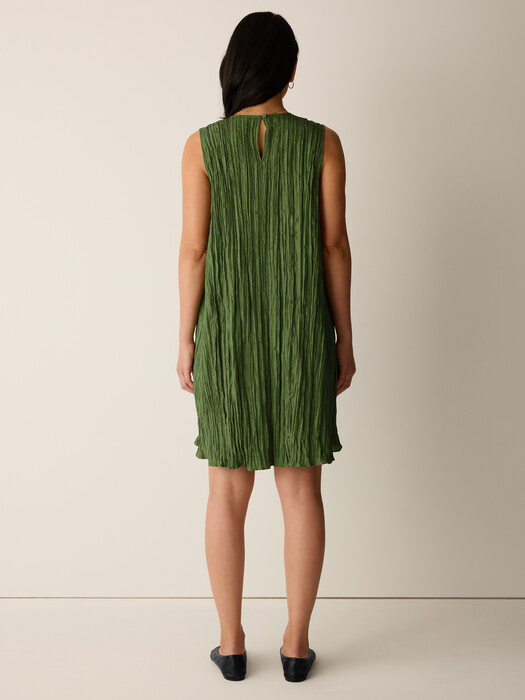 eileen fisher silk dress Silk Georgette Crepe Asymmetrical Dress