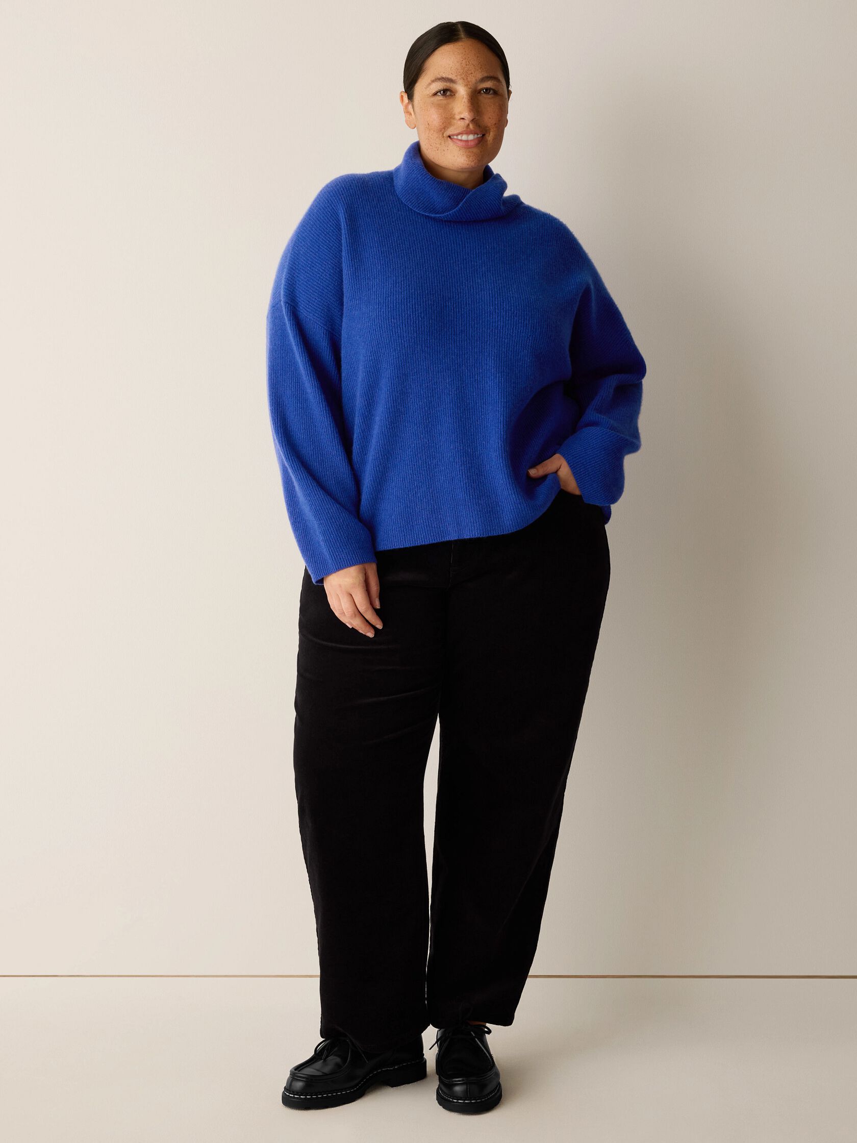 Italian Cashmere Turtleneck Top