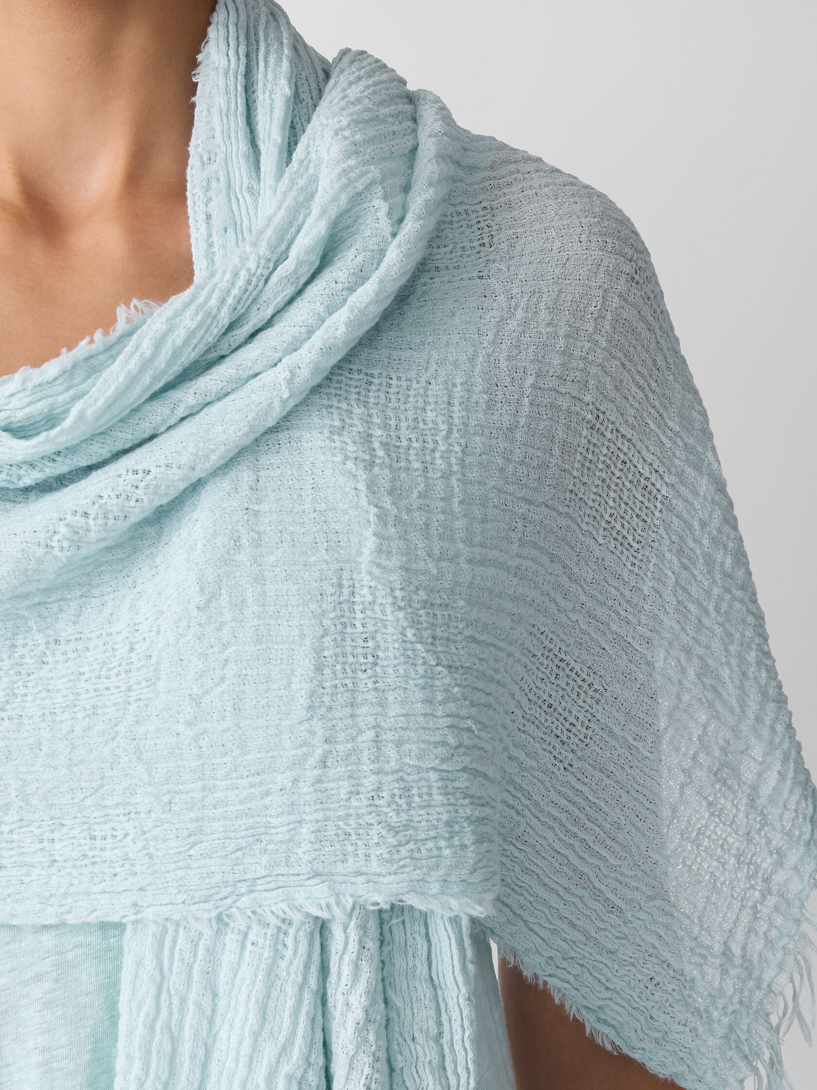 Watercolor Organic Cotton Gauze Scarf