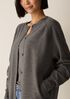 Fine Felted Wool Long Cardigan in Regenerative Wool