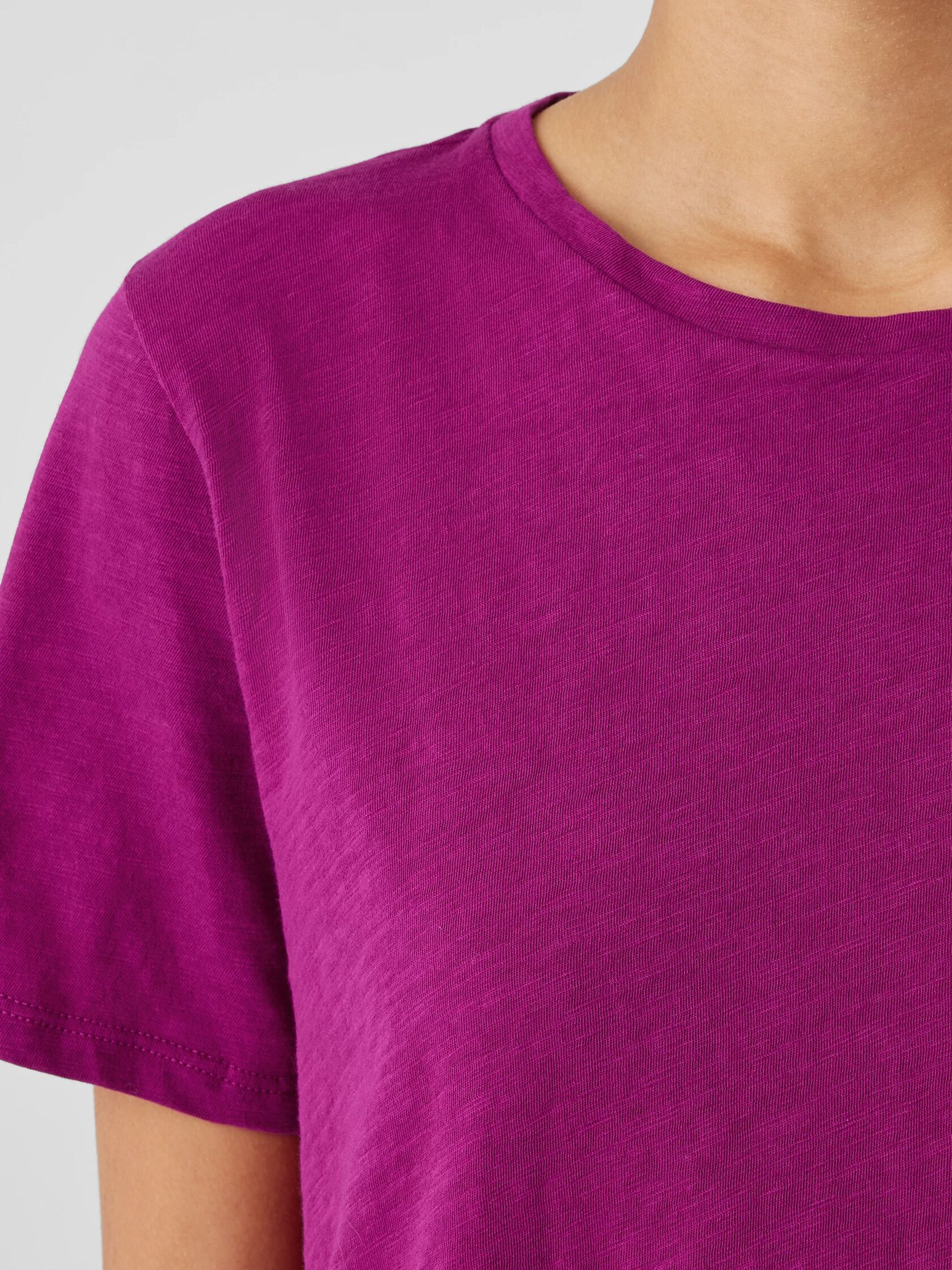 Organic Cotton Slubby Jersey Tee