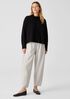 Boiled Wool Jersey Pleated Lantern Pant