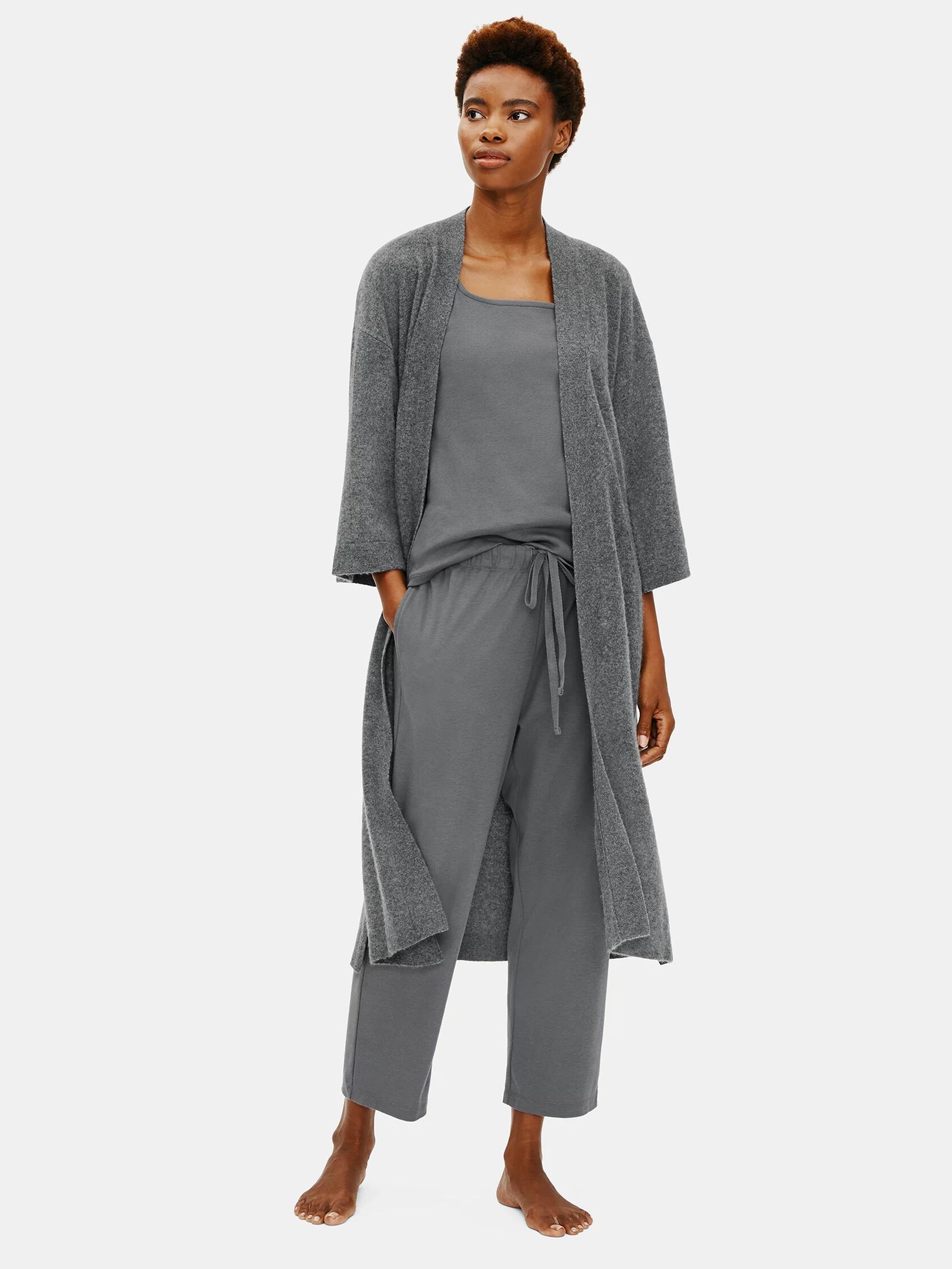 Brushed Cashmere Robe