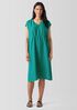 Washed Silk V-Neck Dress