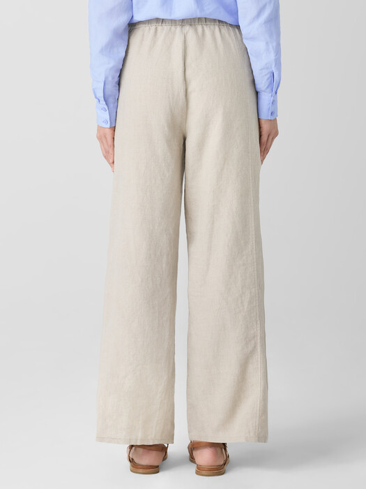 Organic Linen Wide-Leg Trouser Pant