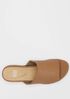 Koha Tumbled Leather Wedge Sandal